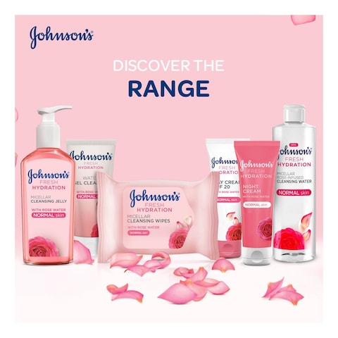 Johnson&#39;s Fresh Hydration Micellar Rose Infused Cleansing Water 400ml