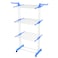 3 Tier Laundry Organizer Folding Drying Rack For Clothes Dryer Hanger Stand Blue