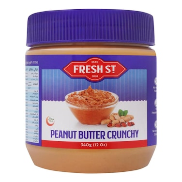 Fresh Street Peanut Butter, Crunchy 340 gr