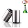 Magnetic Bottle Opener, Stainless Steel Automatic Bottle Opener, Push-Pull Bottle Lid Lifter, Gift for Men, can Open Bottle in Half a Second (2 PCS)