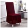Fabienne Turkish Stretch Fit Dining Chair Cover Claret Red Free Size