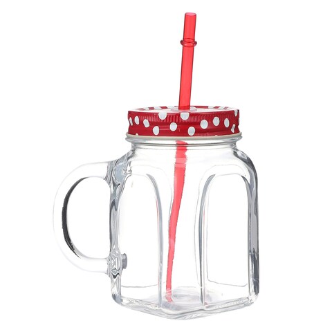 PASABAHCE JUG +LID RED 450CC