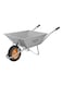 Tramontina Since 1911, Made In Brazil Wheelbarrow Extraforte With Gray Metal Heavy-Duty Bucket 65L Metallic Handle And Solid Tire