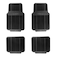 Generic 4 Pieces Car Floor Mat For Small Cars, Made Of Rubber, Black