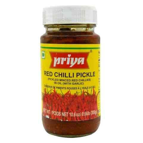 Buy Priya Red Chillies Pickle in Oil 300g in Kuwait