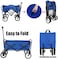 Foldable utility vehicle, heavy duty foldable outdoor garden cart, adjustable handle, suitable for garden, sports, camping, picnic