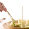 Generic-Fruit Fork Dessert Bamboo Forks Mini Food Picks Kitchen Set Salad Snack Banquet Buffet Catering Two Prongs Blunt End Toothpicks 100PCS