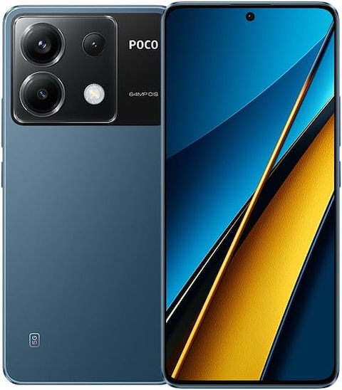 Xiaomi Poco X6, 12GB RAM, 256GB, 5G, Blue (Vivid 120Hz AMOLED 1.5K Display, 64MP Large Camera Sensor With OIS Ultra-Wide And Macro Lenses, 67W Turbo Charging, SDM7435 Advanced Process)