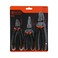 Tactix 3-Piece Pliers Set, Plier 190mm 7 1/2 In Long Nose 160mm 6 In Cutter 160mm 6 In