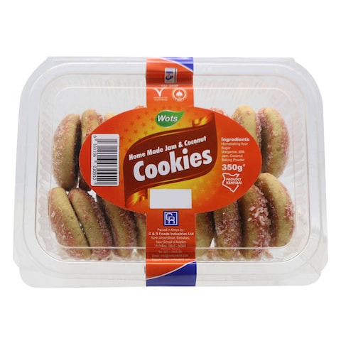 C&amp;R Home Made Jam Coconut Cookies 350g