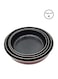 Almufarrej 4-Piece Round Pan Set Black 32x30cm