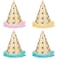 Ice Cream Party Decor Party Hats Foil W/ Fringe 8 pcs