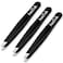 Slant Tweezers Set Anntuk Premium Stainless Steel Slant Tips Tweezers, Black, 3 Pcs