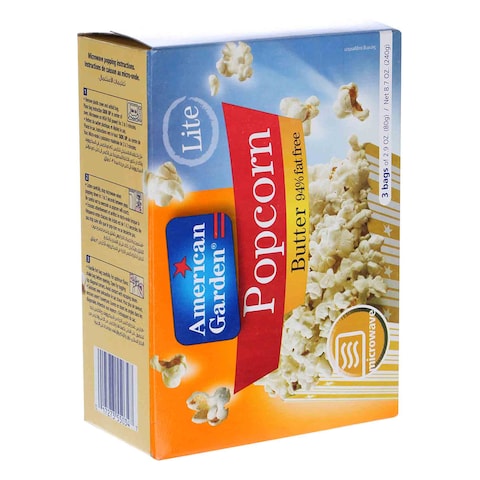 American Garden Butter Lite Flavour Microwave Popcorn - 273 gram