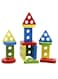 Lewo Wooden Educational Multicolour Shape Recognition Stacking Block Set For Baby 6.3X5.31X2.76Inch