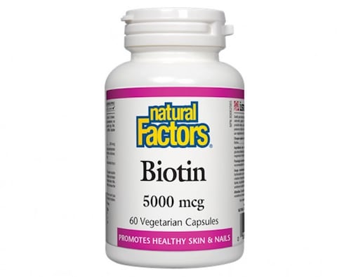 Natural Factors Biotine 5000Mcg 60 Veg Caps