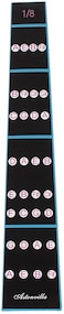 Mike Music 4/4 Violin Fiddle Finger Guide Fingerboard Sticker Label Intonation Chart Fretboard Marker For Practice