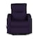 إن هاوس كرسي استرخاء سينمائي ثابت منجد بالمخمل مع حامل أكواب - بنفجسي غامق - AB08