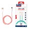 mpBLBERRI BLB-U338 Type-C USB Data Cable1 Meter White &amp; Pink