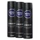 NIVEA MEN  Antiperspirant Spray for Men  Deep  Black Carbon Antibacterial Dark Wood Scent 150ml
