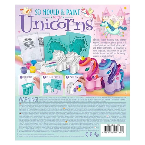 4M Mould &amp; Paint Glitter Unicorns