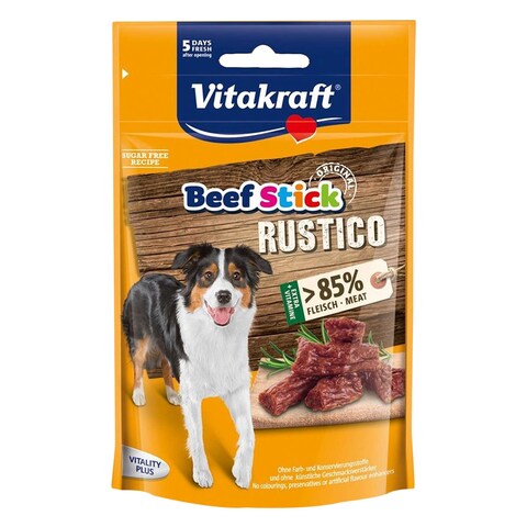 Vitakraft Sugar Free Dog Beef Stick Rustico 55g