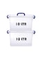 HIWARE Plastic Storage Box With Lid 10 LTR Semi Clear 2 Pcs Set   For Clothes, Toys, Books, Snacks, Shoes and Grocery Storage Box. (10 LTR)&hellip;