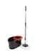 Generic 360 Degree Spin Mop With Bucket Set Black/Red/White