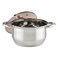 Muhler Cooking Pot With Glass Lid, 7 Liters, Stainless Steel
