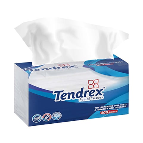 Tendrex Facial Tissue 300 Count