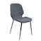 Jilphar Furniture Dining Chair with Powder coated metal legs JP1106B, Grey