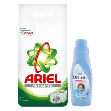 Buy Ariel Automatic Powder Detergent, Jasmine - 6 kg + Downy Fabric ...