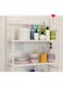 3-Tier Bathroom Storage Rack White 58x24x164cm