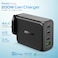 Remson 200W 4-Ports GaN 2 Pro Fast Charger USB-C Power Adapter Wall Charger PD 3.0 USB-A Port Compatible with iPhone 13/13 Mini/13 Pro/13 Pro Max/SE/11/XR/XS,Samsung,MacBook Pro/Air,iPad,Laptops