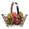 F&amp;D Rattan Basket No. 30 Silver 20cm