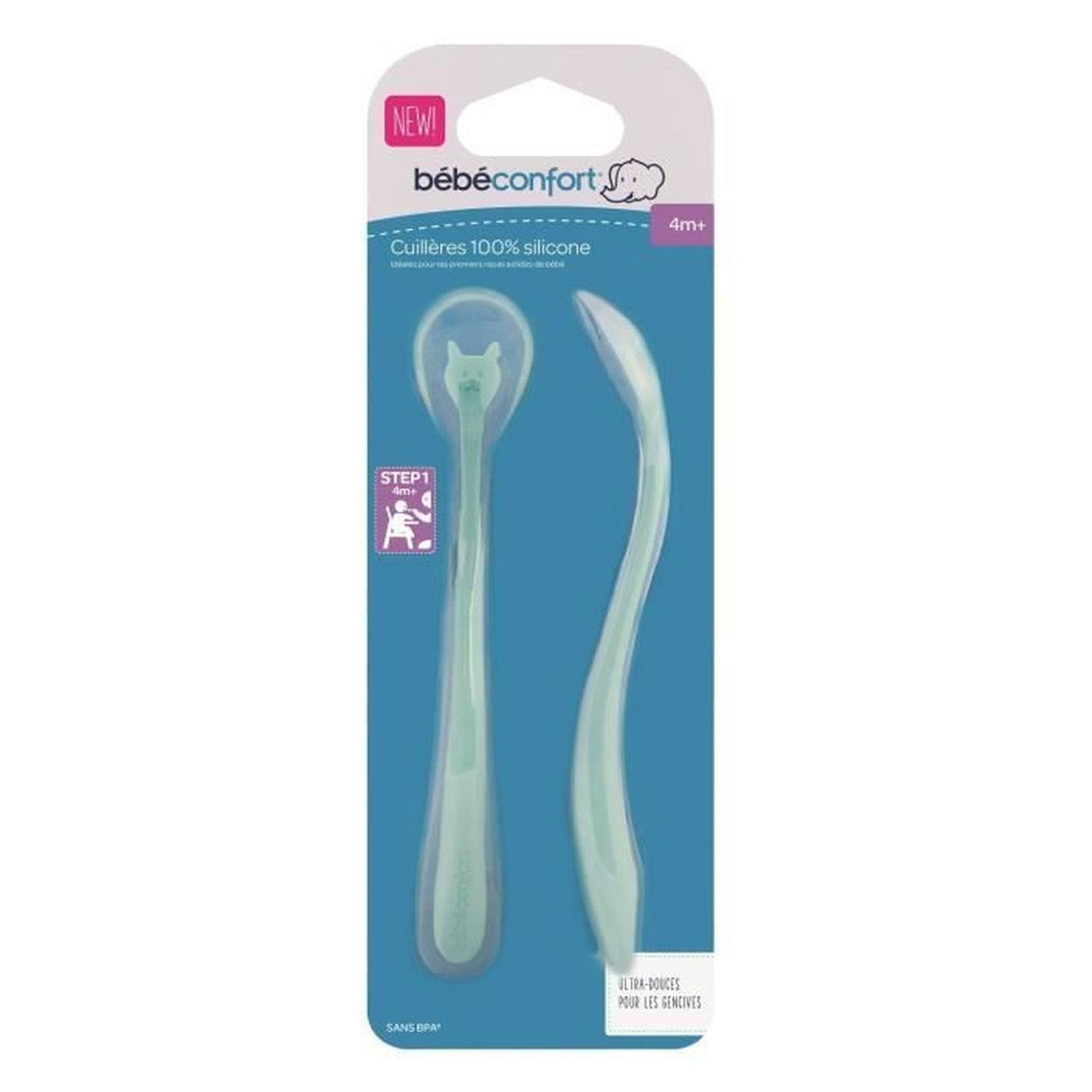 Babe Confort Soft Silicone Spoons 3105204300 Pack of 2