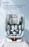 COOLBABY Baby Car Seat For Baby Infant 0-4-12 Years Old Universal Rotatable Two-way Installation Can Sit And Lie Down