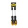 Crownman Screwdriver 2pcs Set 100mm Handle Black And Yellow
