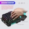 HXSJ V500 35 Keys Colorful Mixed Light Gaming One-handed Keyboard, Built-in Converter, Support for Ps3 / Ps4
