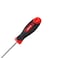 Geepas Precision Screwdriver - Slotted Screwdriver With Soft Grip Rubber Insulated Ergonomic Handle - Cr-V Build, Magnetic Tip And Hanging Hole For Easy Carry - Bicolored Red/Black - (Sl 5X200Mm)