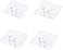 Generic Nail Free Transparent Reusable Wall Hooks, Yvonne Waterproof And Oilproof Power Plug Hook No Trace Adhesive Storage Hook For Kitchen Bathroom Lavatory Bedroom Closets Office -4Pcs