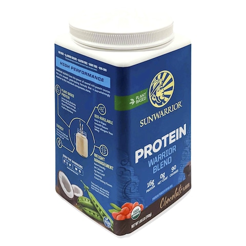 Sunwarrior Organic Protein Warrior Blend Chocolate Flavour Dietary Supplement 750g