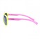 Atom baby sunglasses, K110-4, Polarized UV400 sunglasses for Girls, Age 3-10 shiny Bright yellow frame shiny pink temple smoke polarized  lens