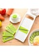 Generic 5-Piece Multifunctional Vegetable Cutter Kitchen Slicer Tools Green/White 28X10.8Cm