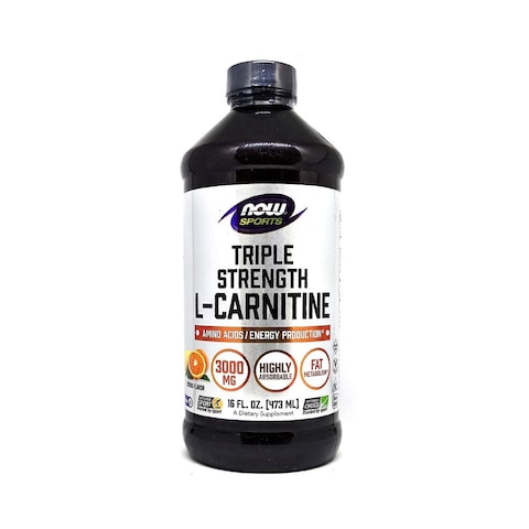 Now Sports L-Carnitine Triple Strength 3000Mg 16 Fl. Oz.