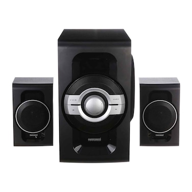 سماعات صب ووفر ميدياتيك، أسود - MT-854