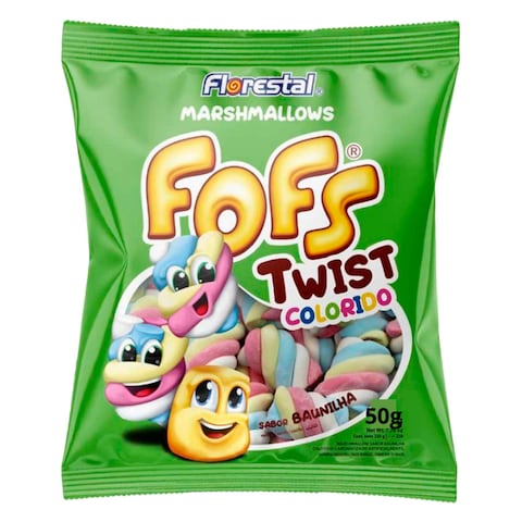 Florestal Fofs Twist Color Marshmallow 50g