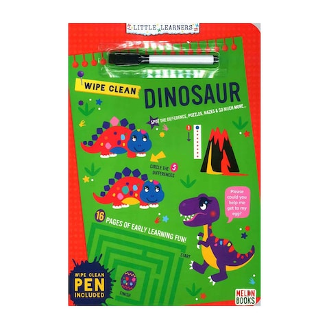Wipe Clean Dinosaur Activities Book