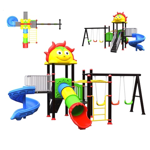 Children&#39;s Outdoor Large Combined Slide Amusement Park Toys