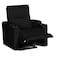 In House Velvet Rocking Cinematic Recliner Chair With Cups Holder - Black - AB08
